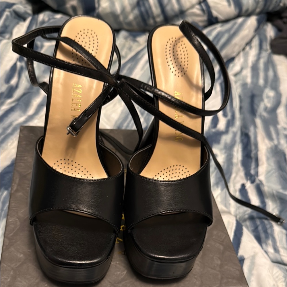 Aldo Black Strappy Women's Heels